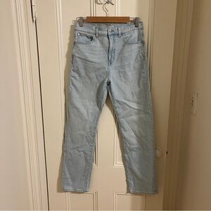 Madewell ‘90s Straight Jean Light Wash Denim Size 28 EUC